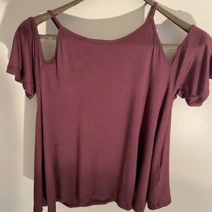 Sport neck off the shoulder top